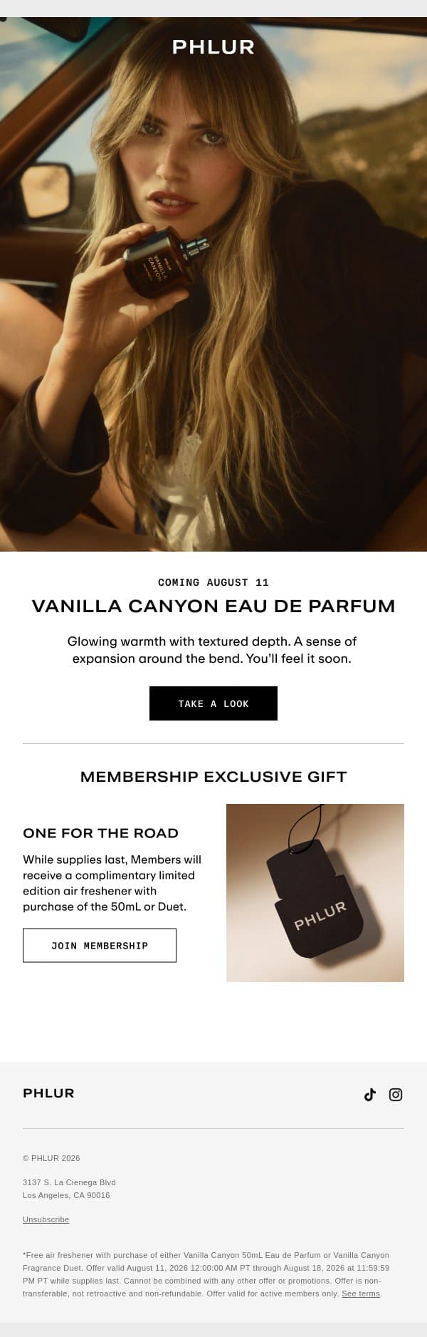 A New Eau de Parfum Is Almost Here email from Phlur screenshot