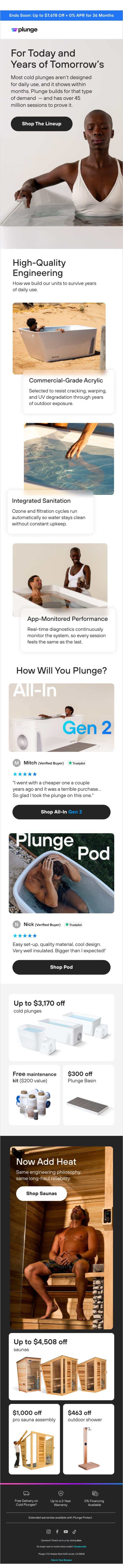 Will It Last? Yes. Here's Why. email from Plunge screenshot