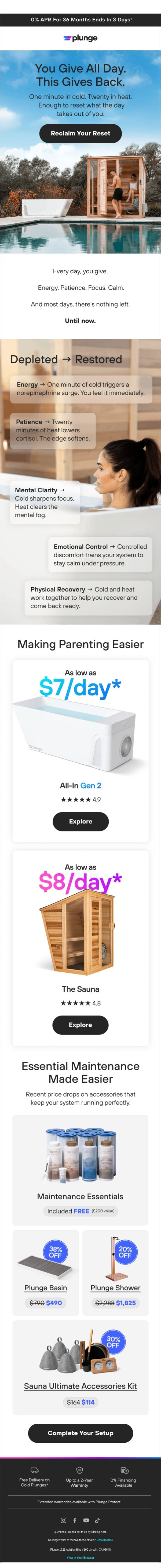 The Secret Reset Parents Use email from Plunge screenshot