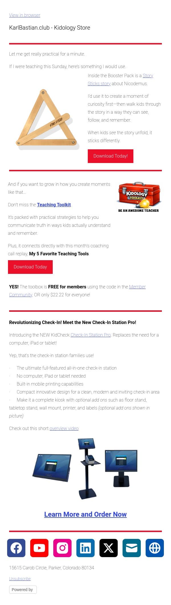 5-21-26 Here’s how I would use this on Sunday email from Podia screenshot