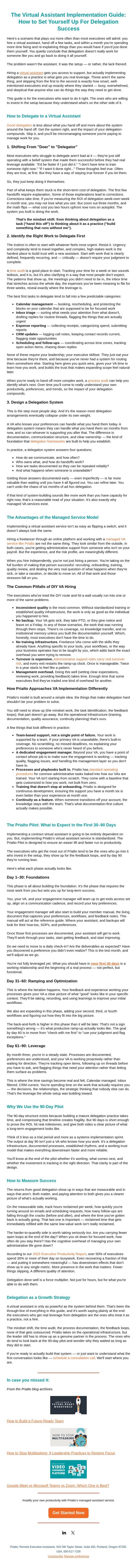 Why Delegation Fails email from Prialto screenshot