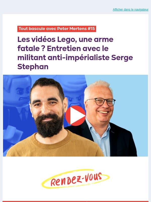 , chaud pour le 1er mai ? 🔥 | [Podcast] Les vidéos Lego, arme fatale ? email from PTB