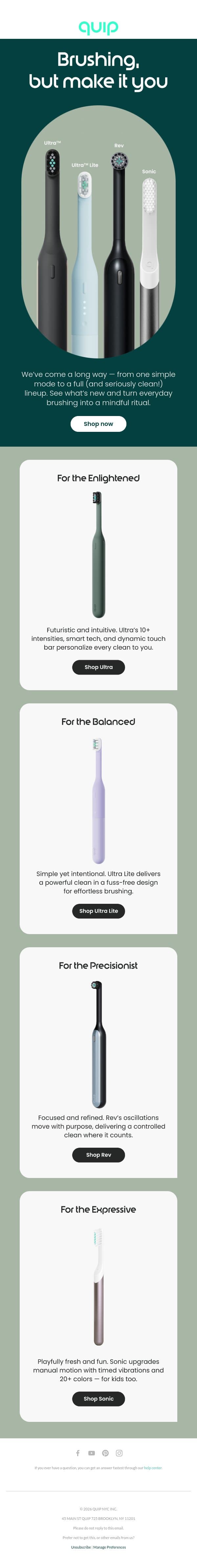 Is Ultra Lite right for you? email from Quip screenshot