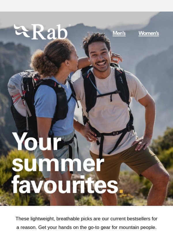 Forever trusted, now trending. email from Rab