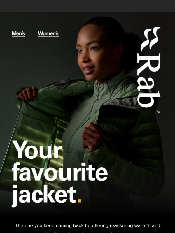 The next generation of an icon. email from Rab