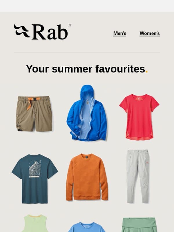 Our most-wanted kit. email from Rab