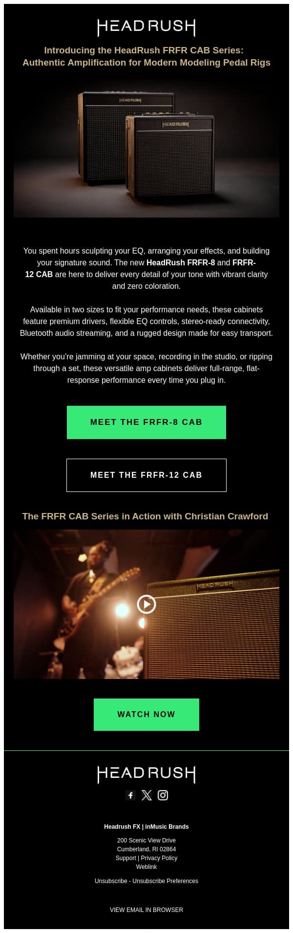 Your Amp Modeler’s New Best Friend 🤝 email from Rane screenshot