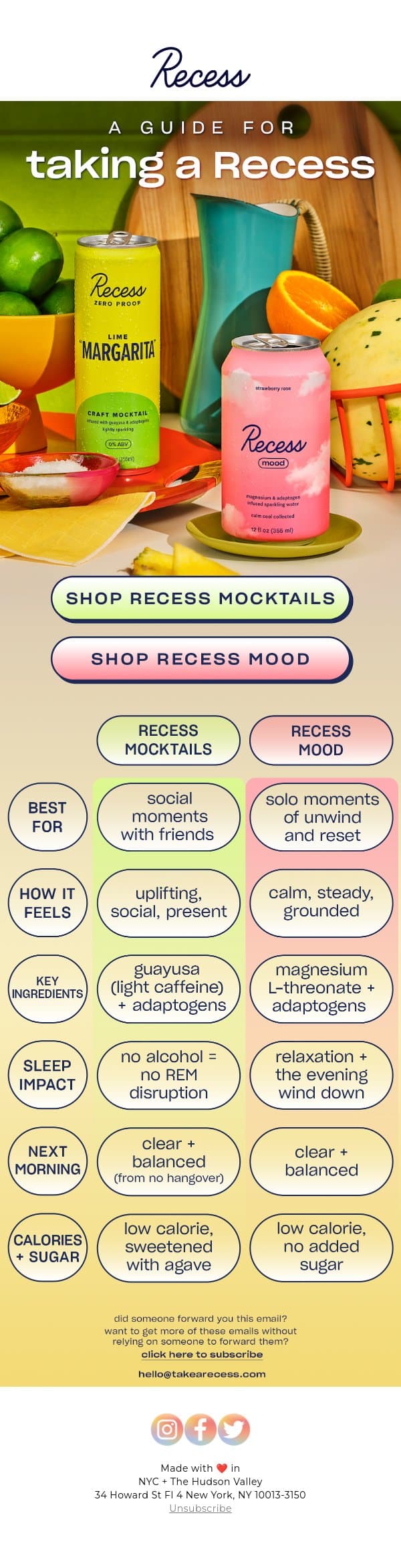 WE JUST CAN’T CHOOSE email from Recess screenshot
