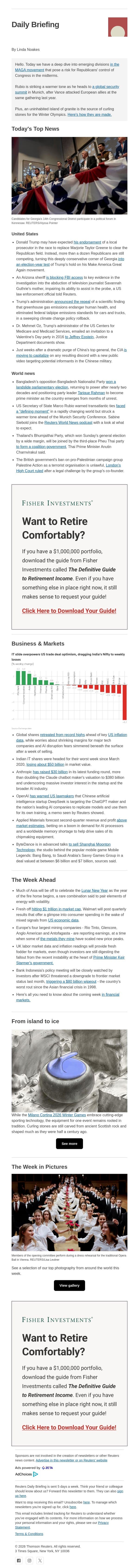 MAGA vs MAGA email from Reuters screenshot