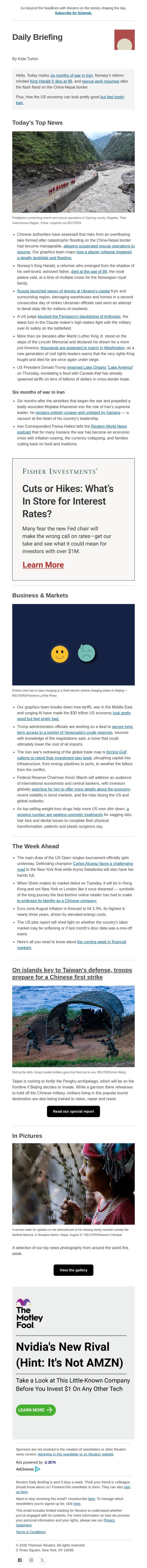 China resumes rescue work email from Reuters screenshot