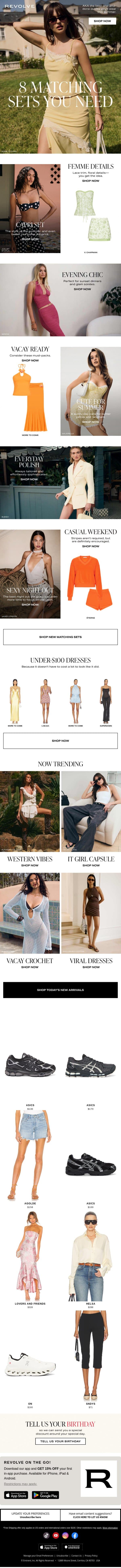 How To Get Ready In 5 Minutes email from Revolve screenshot