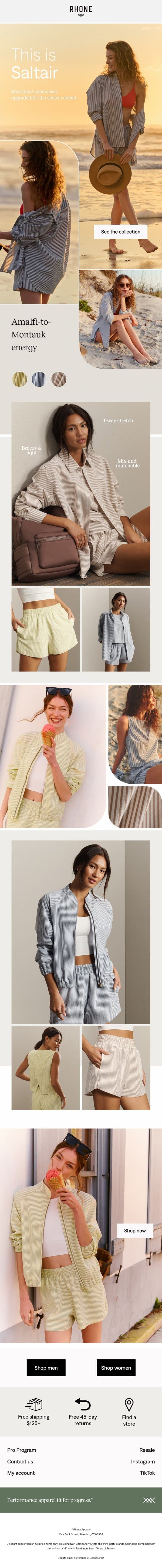 New collection: Saltair email from Rhone screenshot