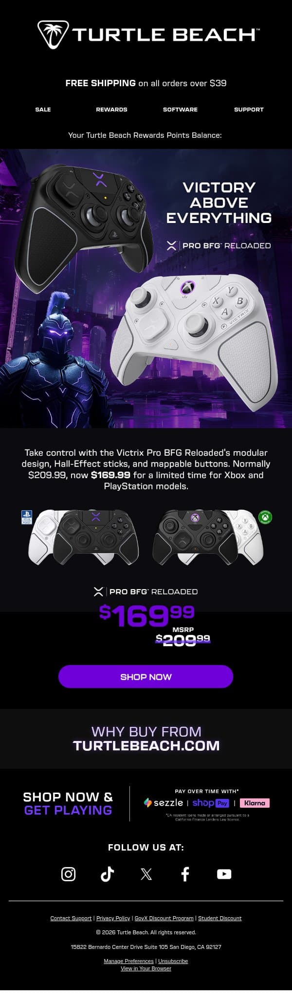 Save $40 and Reload Your Setup for 2026 email from ROCCAT screenshot