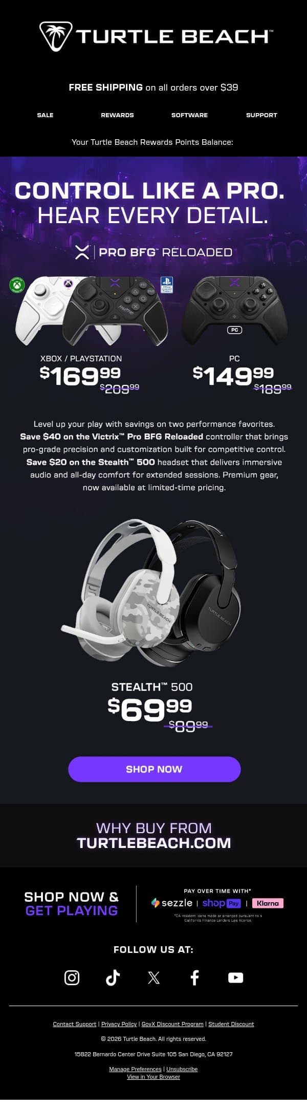 Better Control. Better Audio. email from ROCCAT screenshot