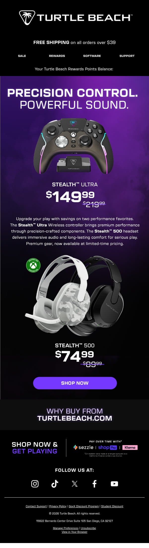 Total Control. Superior Sound. email from ROCCAT screenshot