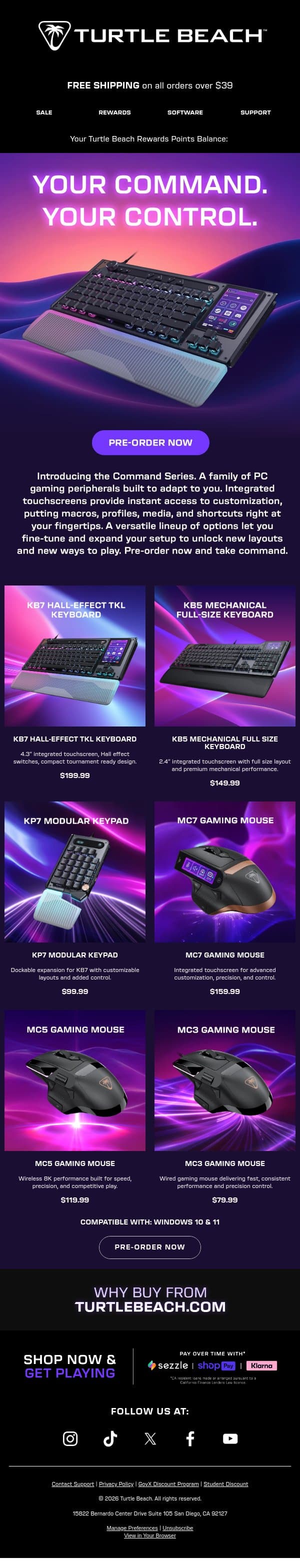Command Series Has Arrived email from ROCCAT screenshot