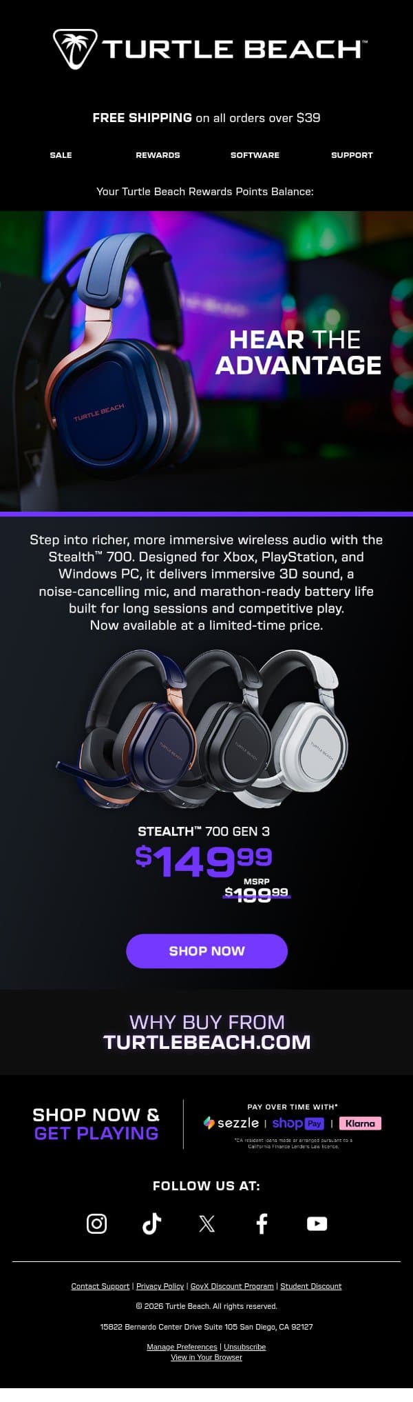 Upgrade Your Sound. Stealth™ 700 Savings email from ROCCAT screenshot