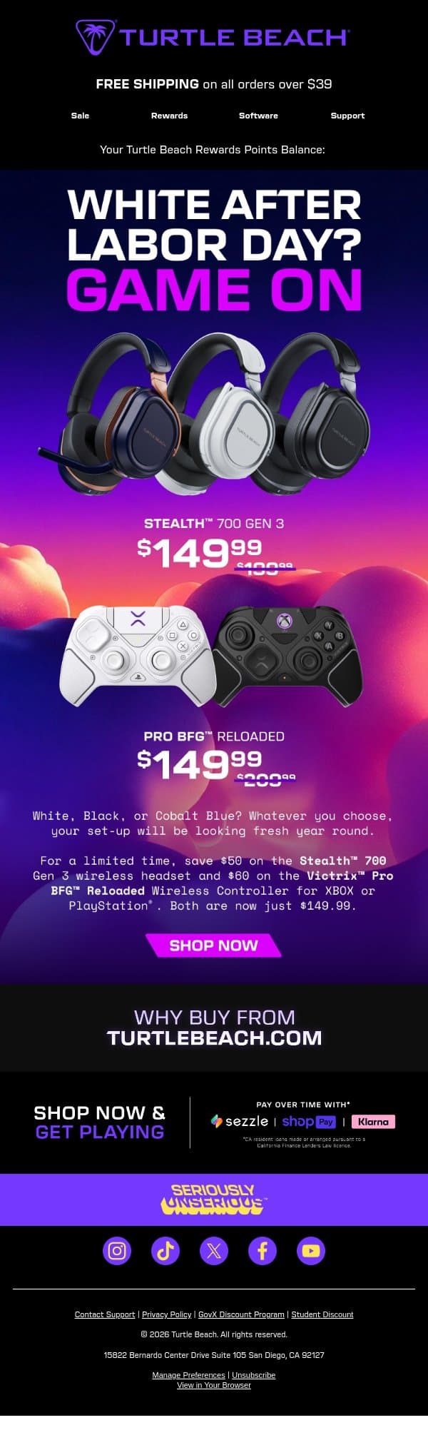 Labor Day Deals worth breaking the rules for email from ROCCAT screenshot