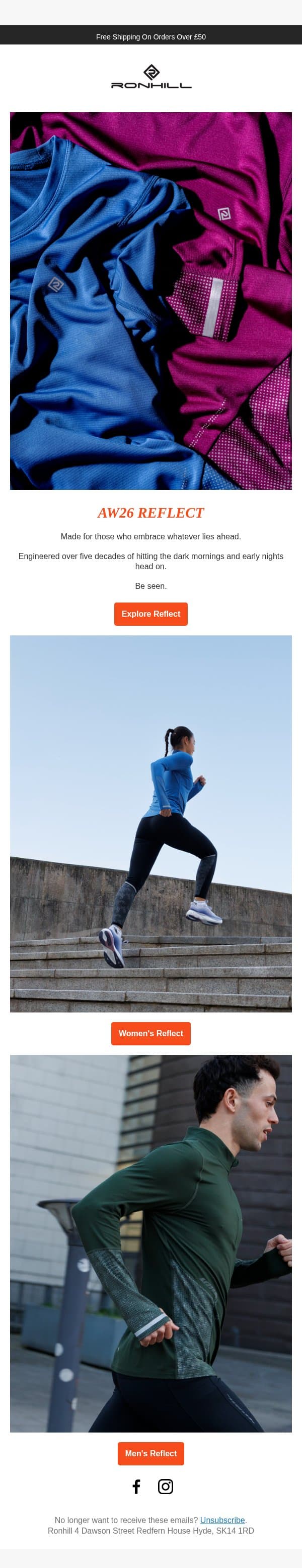 It's that time of year... Embrace the change. email from Ronhill screenshot