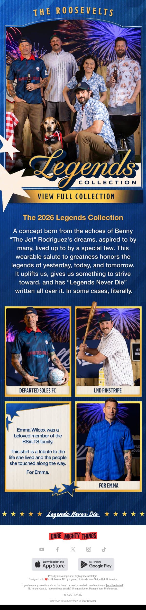 The Legends Collection Is Here! ⭐ email from RSVLTS screenshot