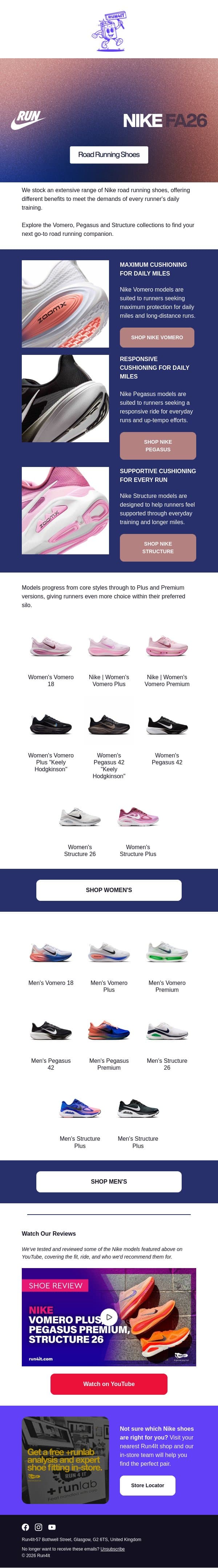Meet Your Next Nike Road Companion | Run4It Newsletter email from Run4It screenshot