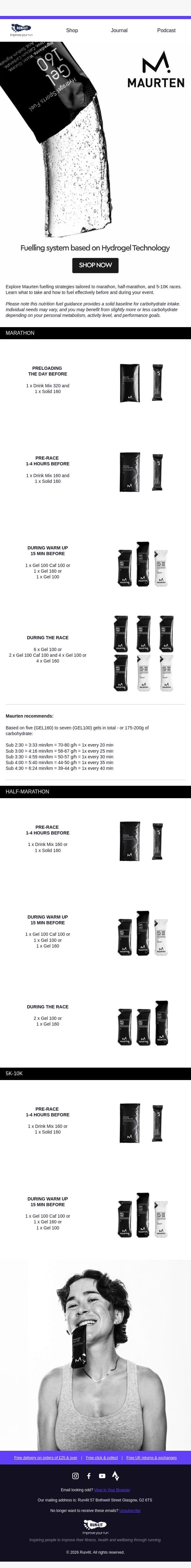 Maurten | Fuelling Strategies 💧 email from Run4It screenshot
