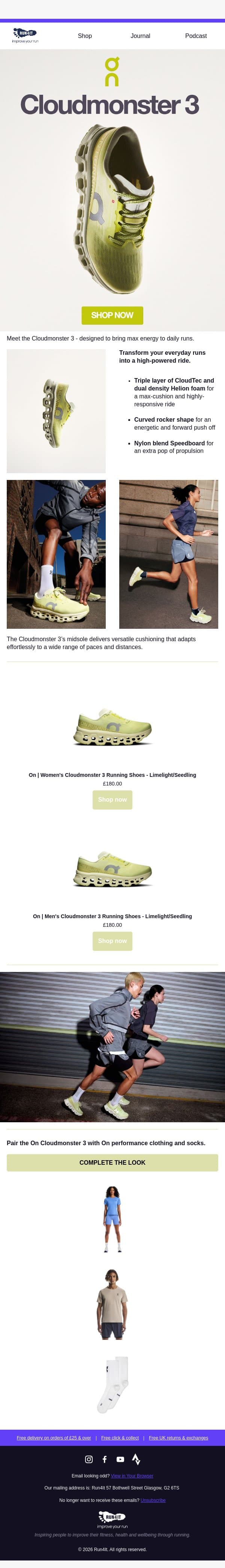 New in | On Cloudmonster 3 ⚡ email from Run4It screenshot