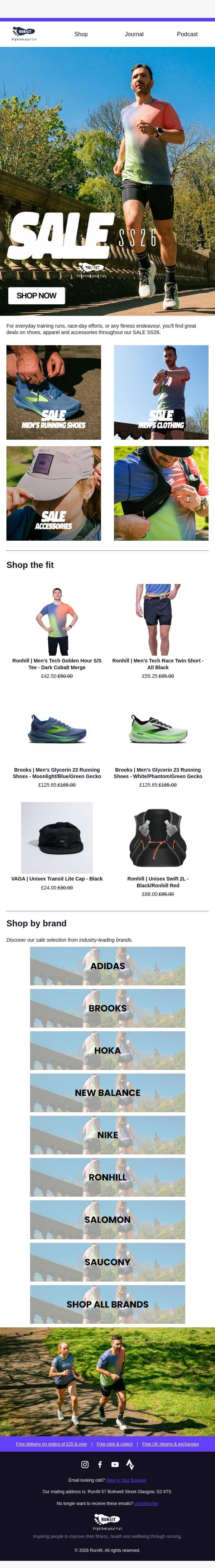 SALE SS26 | Must-Have Running Gear 👟 email from Run4It screenshot