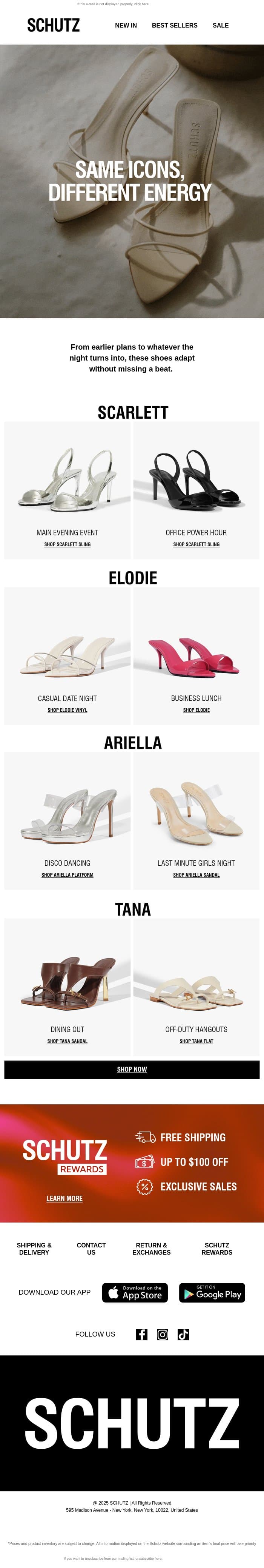 Same Icons, Different Energy email from Schutz screenshot
