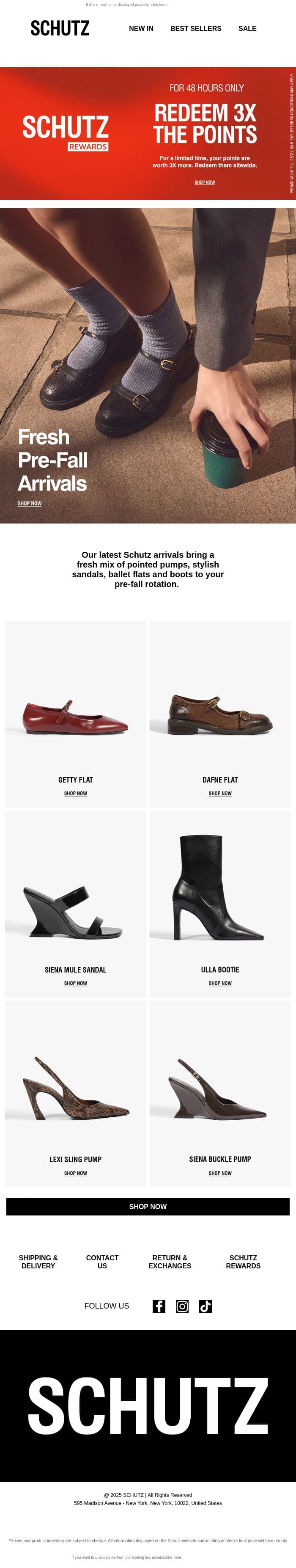 POV: Your New Schutz Is Here email from Schutz screenshot
