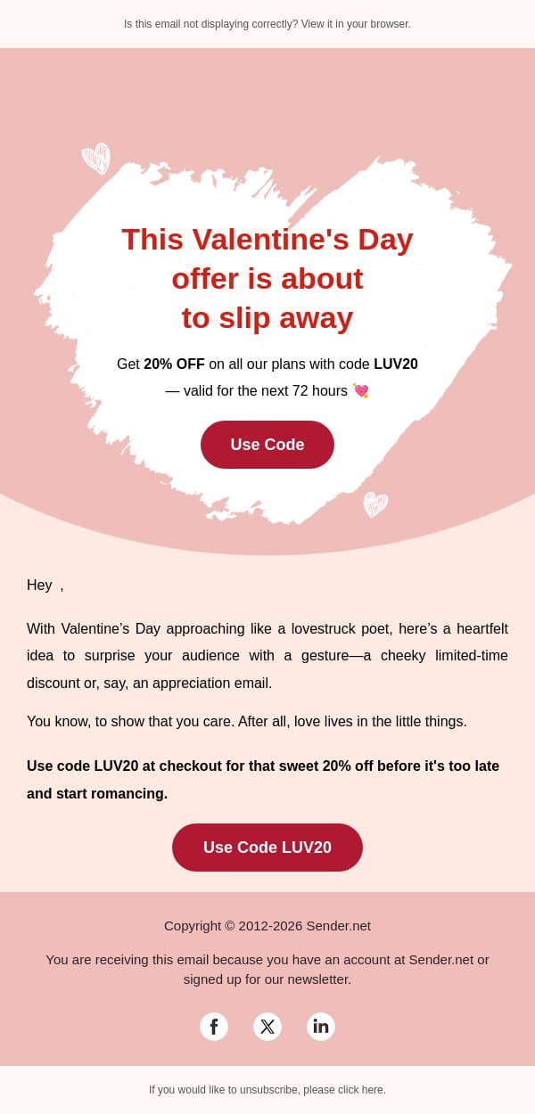 72 Hours before this deal ghosts you 👻 email from Sender screenshot