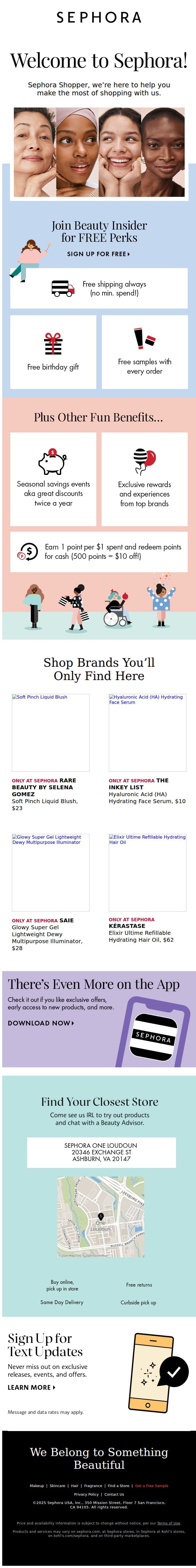 A little Sephora shopping intel 💡 🛍️ email from Sephora screenshot