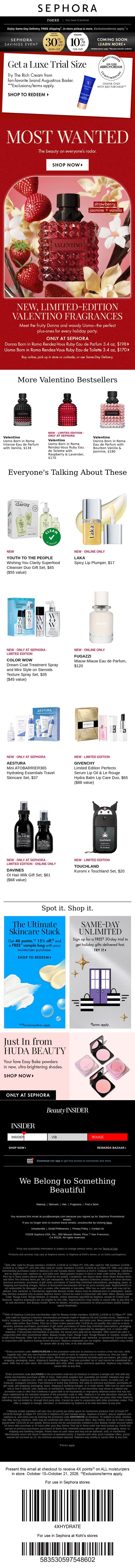 Beauty this good moves fast 👀 email from Sephora screenshot