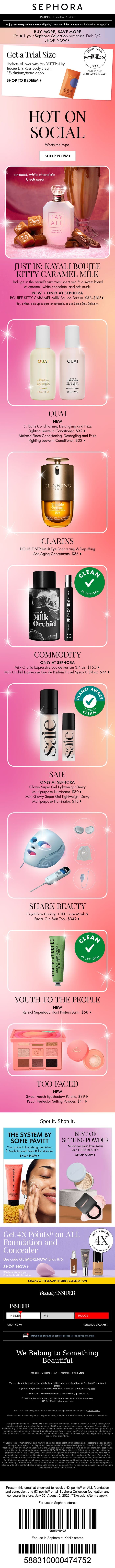 Hot on social for a reason 🌶️ email from Sephora screenshot