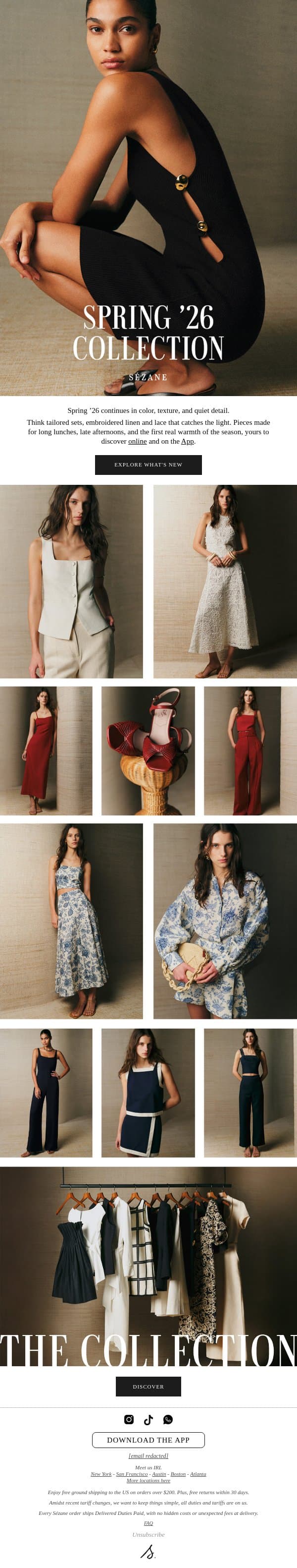 Spring '26: Part II email from Sezane screenshot