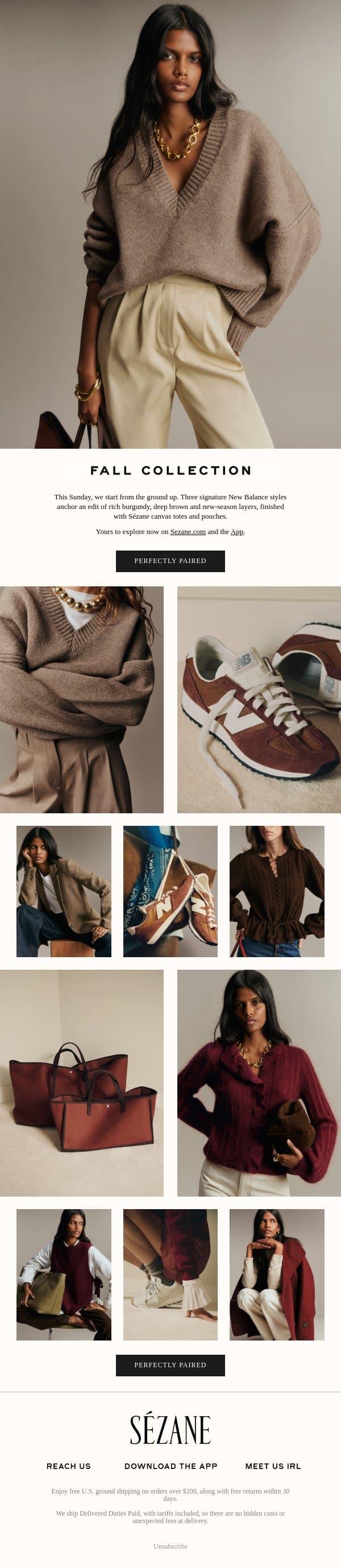Sézane, Styled With New Balance email from Sezane screenshot