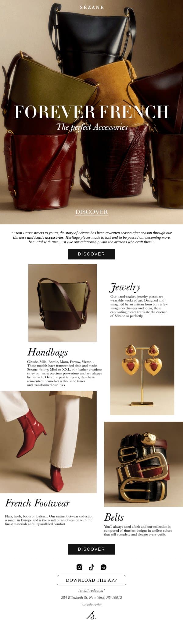 You're missing one thing… email from Sezane screenshot
