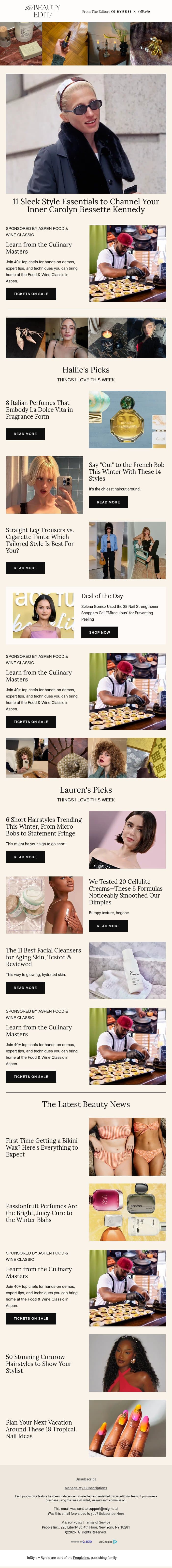 11 sleek style essentials to channel your inner Carolyn Bessette Kennedy email from Shape screenshot