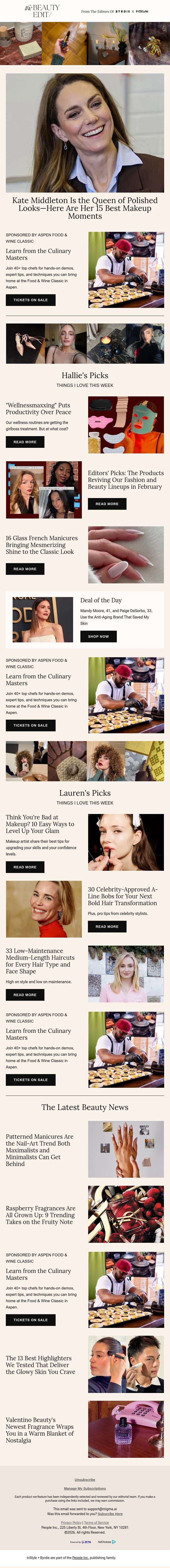 Kate Middleton's most polished makeup moments email from Shape screenshot