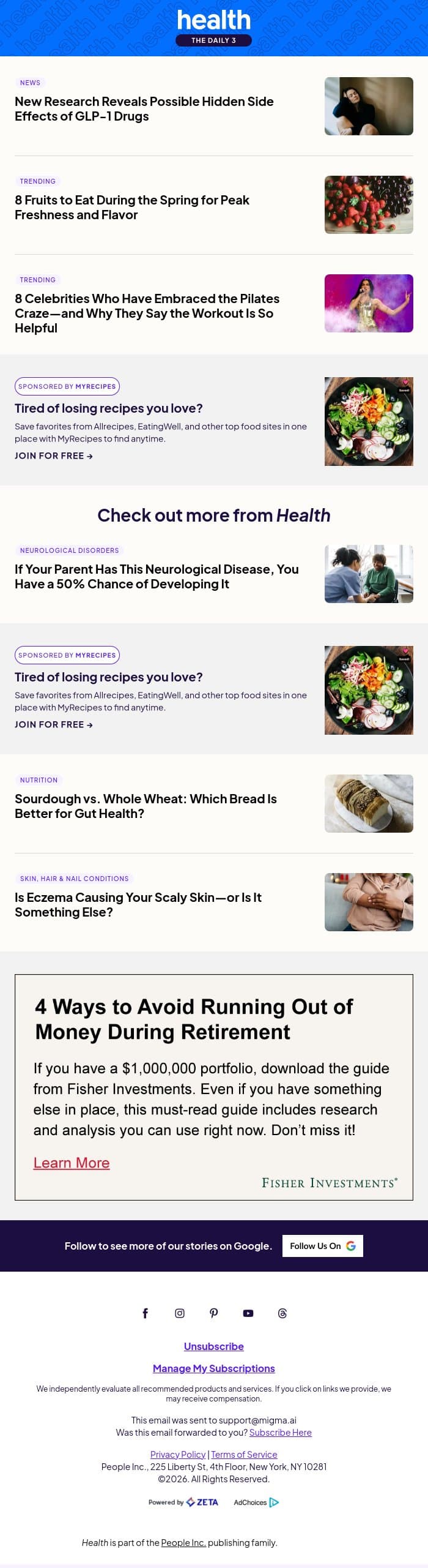 New Research Reveals Possible Hidden Side Effects of GLP-1 Drugs email from Shape screenshot