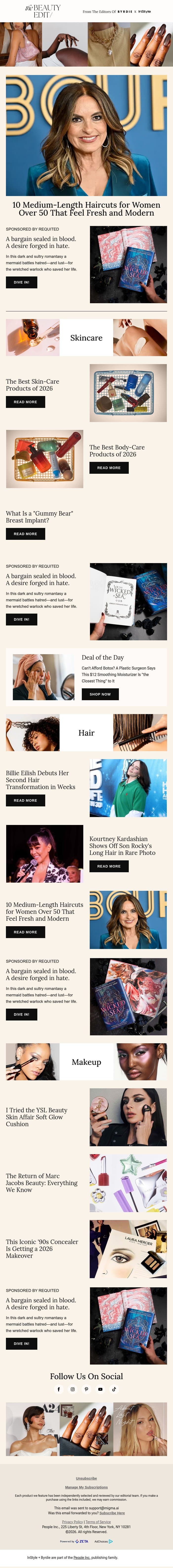 10 medium-length haircuts for women over 50 that feel fresh and modern email from Shape screenshot