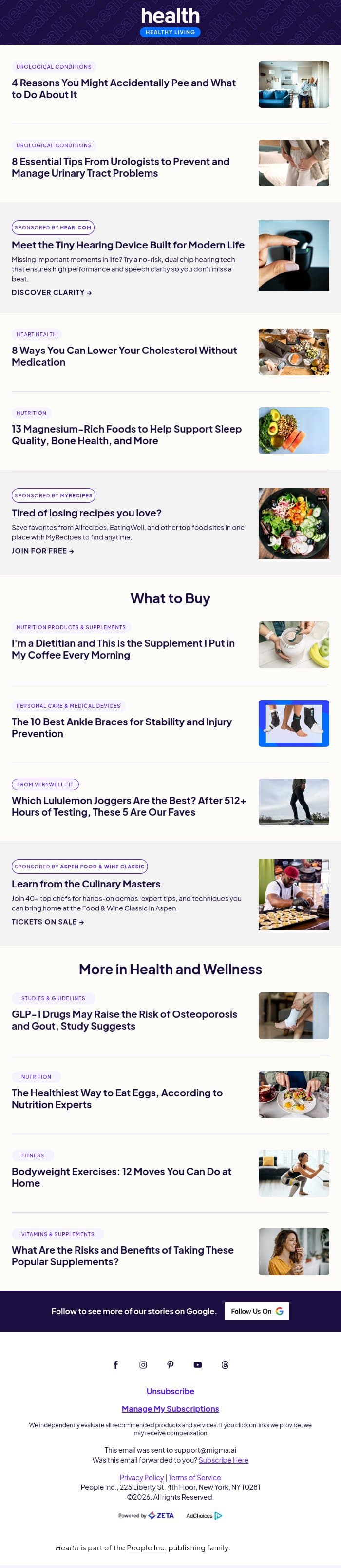 This Bathroom Situation Happens to More People Than You Think email from Shape screenshot