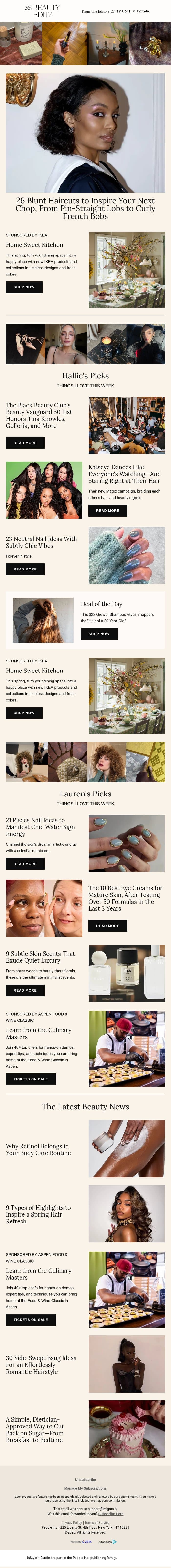 26 blunt haircuts to inspire your next chop, from pin-straight lobs to curly french bobs email from Shape screenshot
