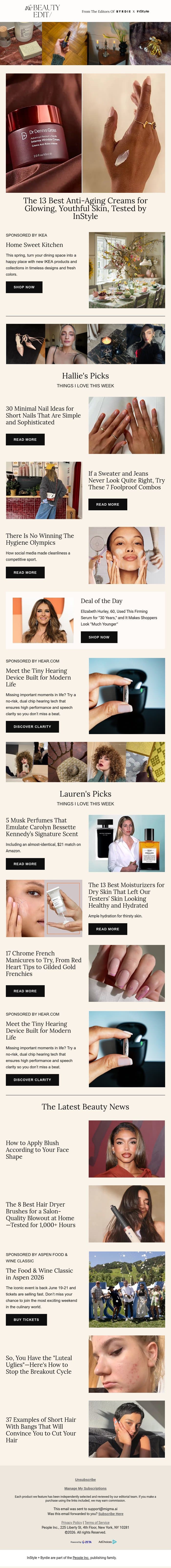 The 13 best anti-aging creams for glowing, youthful skin, tested by InStyle email from Shape screenshot