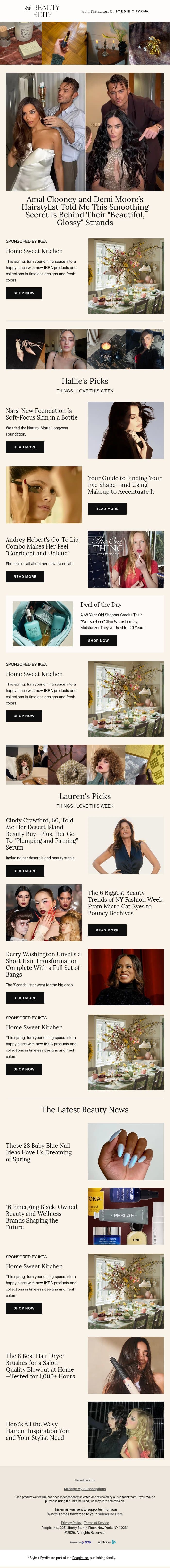 The secret behind Demi Moore’s glossy strands email from Shape screenshot