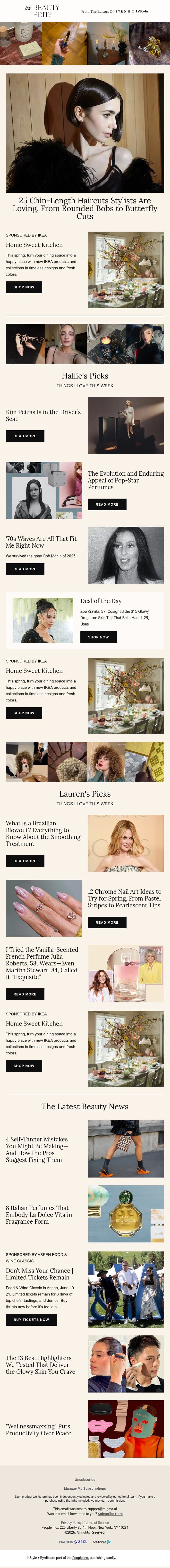 25 chin-length haircuts stylists are loving, from rounded bobs to butterfly cuts email from Shape screenshot