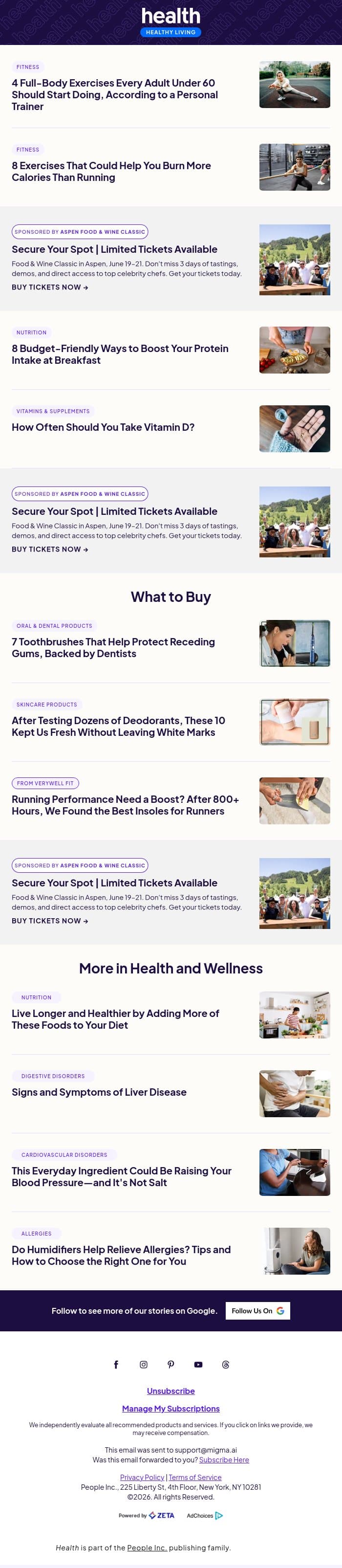 4 Full-Body Exercises Every Adult Under 60 Should Start Doing email from Shape screenshot