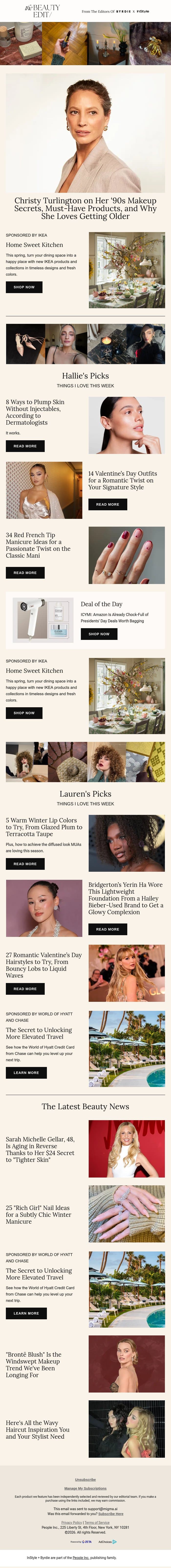 Christy Turlington, 57, reveals her must-have products, and why she loves getting older email from Shape screenshot