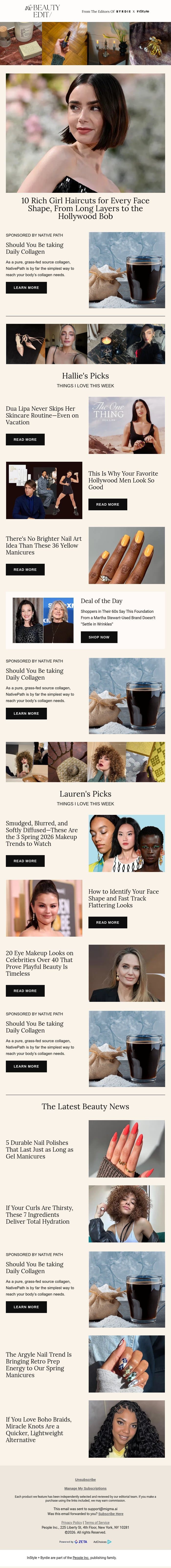 10 rich girl haircuts for every face shape, from long layers to the Hollywood bob email from Shape screenshot