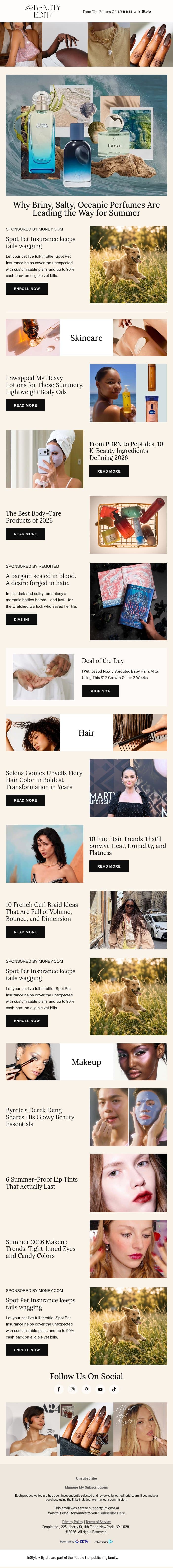 Why briny, salty, oceanic perfumes are leading the way for summer email from Shape screenshot